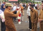 Sambutan Meriah Kedatangan Bupati dan Wakil Bupati Mura