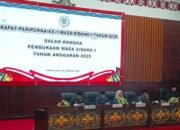 Rapat Paripurna Ke-1 Masa Sidang I 2025, DPRD Mura Tetapkan Agenda Dewan