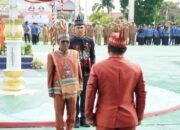 Pj Bupati Barut dan Sejumlah Kepala Daerah Kalteng Hadiri Upacara HUT Ke-23 Kabupaten Murung Raya