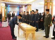 Konsolidasi Struktur Pemkab Mura, Bupati Heriyus Lantik 60 Pejabat Termasuk Pj Sekda Baru