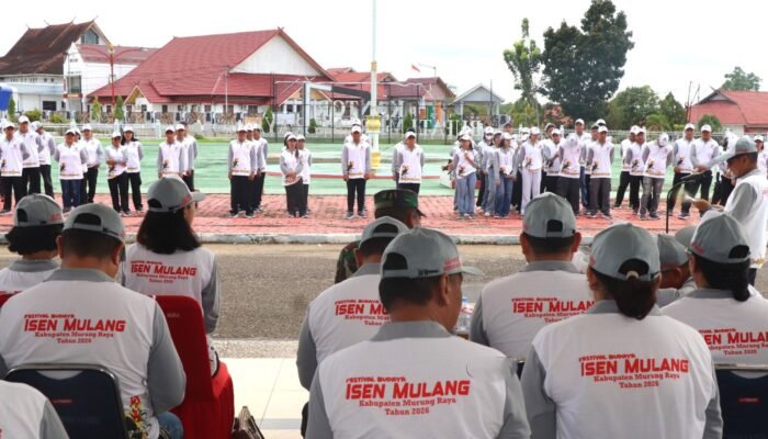 Sinergi Instansi Pemkab Mura Kawal Kontingen Budaya Menuju Palangka Raya