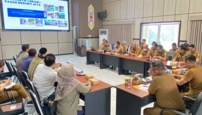 Pemkab Mura Gelar Rapat Teknis Pembongkaran Bangunan Pasar Pelita Hilir